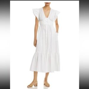 NWOT DEREK LAM 10 CROSBY Dress Women's 8 Great Flutter Sleeve Dress